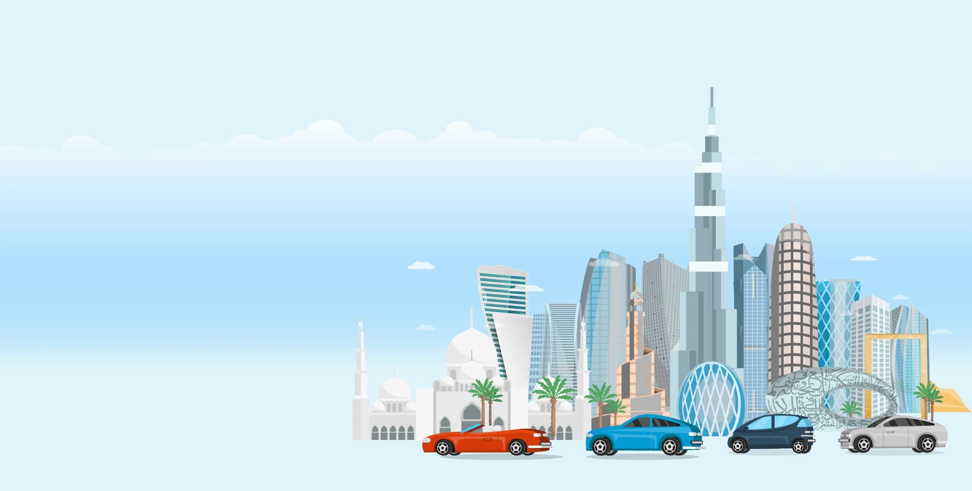 AddRentals car rental service homepage banner